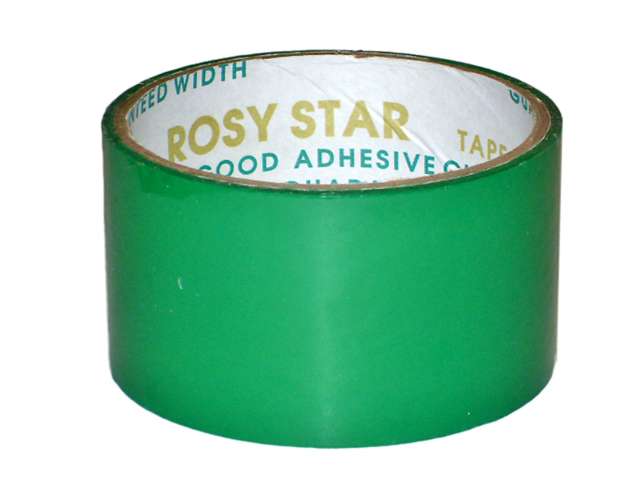 Клейкая лента 48 мм х 36 Y зеленая 45 мкм ROSY STAR