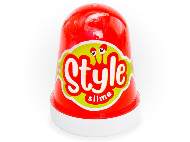 Игрушка LORI "Style Slime" красный, с ароматом клубники, 130 мл
