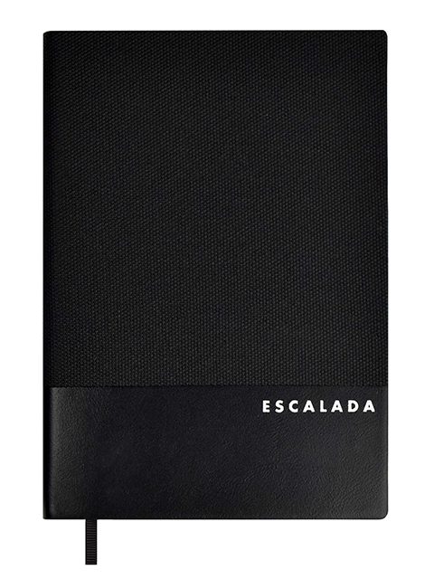 Ежедневник недатированный А5 160 листов Феникс+ "Escalada. Пике" черный, искусственная кожа