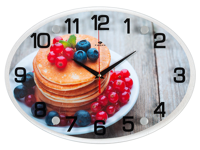 Часы настенные "Летний завтрак. Рубин" 2434-965 (10)