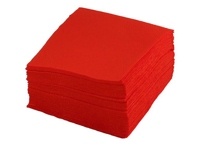 Салфетки бумажные Артпласт, 33х33см, 50 листов, красные
