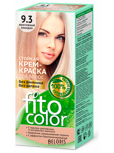 Крем-краска для волос FITOCOLOR 9.3 Жемчужный блондин