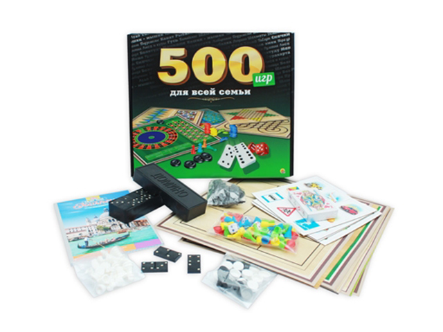 Игра настольная "500 игр для всей семьи"