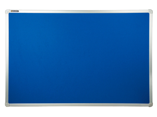 Доска c текстильным покрытием BRAUBERG для объявлений, 60х90 см, синяя, гарантия 10 лет, Россия, 231700
