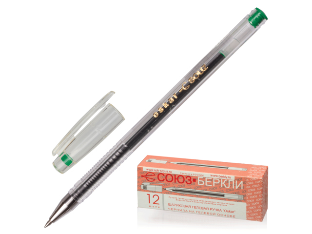 Ручка гелевая СОЮЗ/Oskar 0,7 мм, зеленая