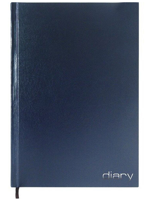 Ежедневник недатированный А6 160 листов Attomex "Diary" обл. бумвинил, синий