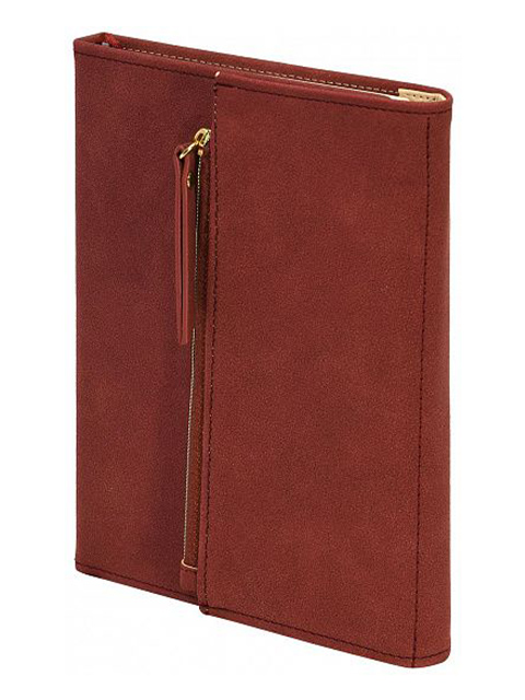 Ежедневник недатированный В6 96 листов LOREX "PRIVACY" твердая обложка бордовый