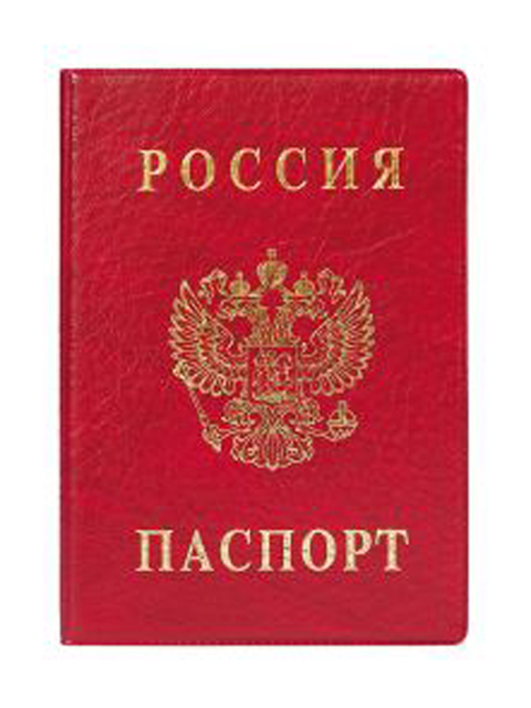 Обложка для паспорта ДПС вертикальная, красная