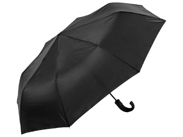 Зонт мужской, полуавтомат "П/Э" d-50см, 8 спиц, черный