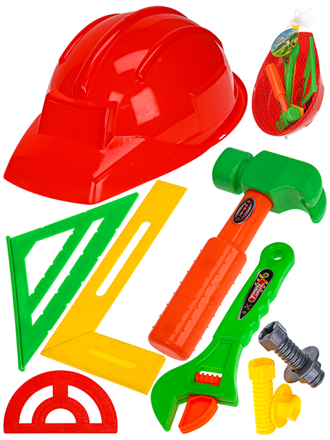 Игровой набор инструментов "Юный плотник" 9 предметов в сетке