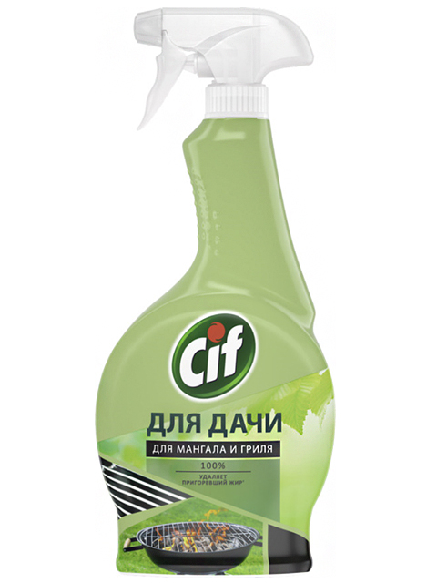 CIF СЧС 500мл Спрей чистящий для дачи, для мангала и гриля