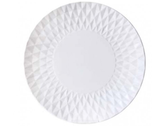 Тарелка обеденная "WHITE" 27см, фарфор