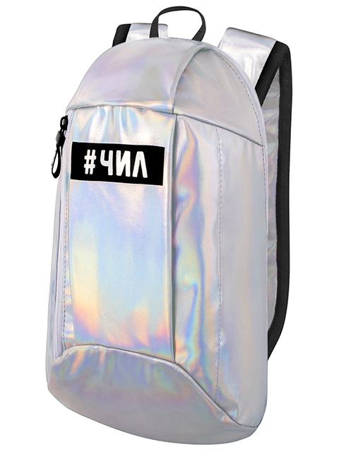 Рюкзак STAFF "FASHION AIR" компактный, блестящий, ЧИЛ, серебристый, 40х23х11 см, 270300