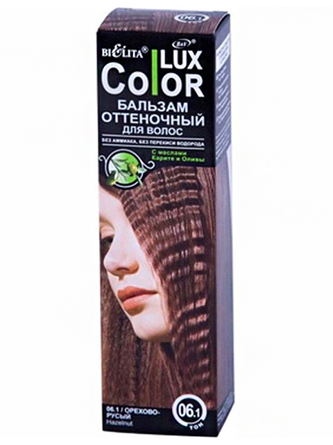 Бальзам оттеночный для волос Lux Color тон 06,1 Орехово-русый