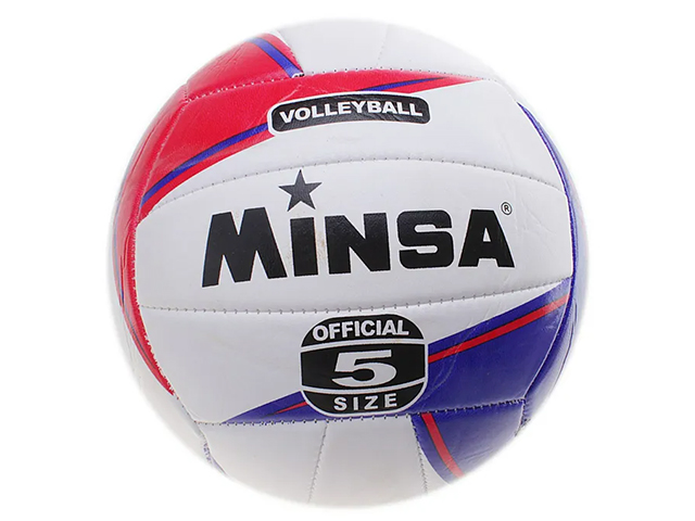 Мяч волейбольный "MINSA", размер 5, 18 панелей, 250гр.машин.сшивка