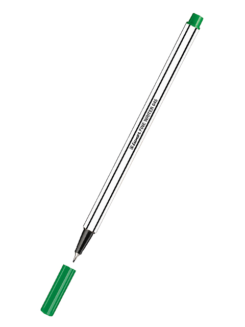Ручка капиллярная Luxor "Fine Writer 045", 0,45 мм, зеленая