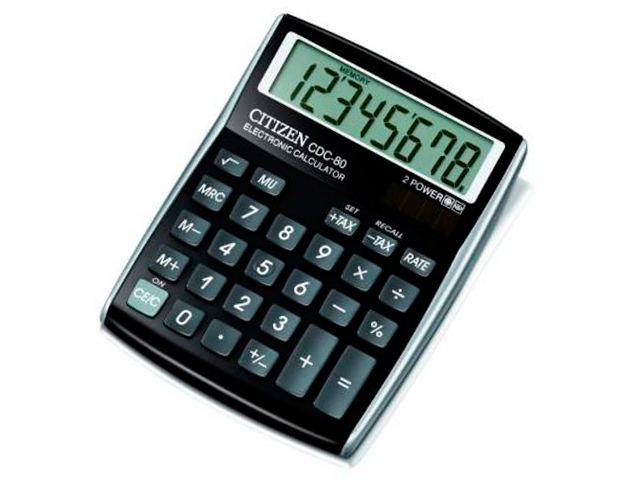 Калькулятор настольный "CITIZEN" CDC-80 8 разр