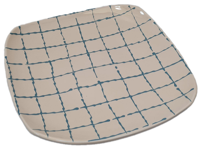 Тарелка квадратная большая 26,7см, 1 сорт