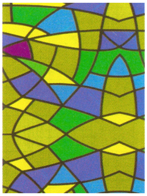 Пленка самоклеящаяся COLOR DEKOR 0,45*8м, витраж, цена за рулон 