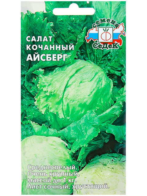 Салат Айсберг, 0,5 гр,  ц/п кочанный