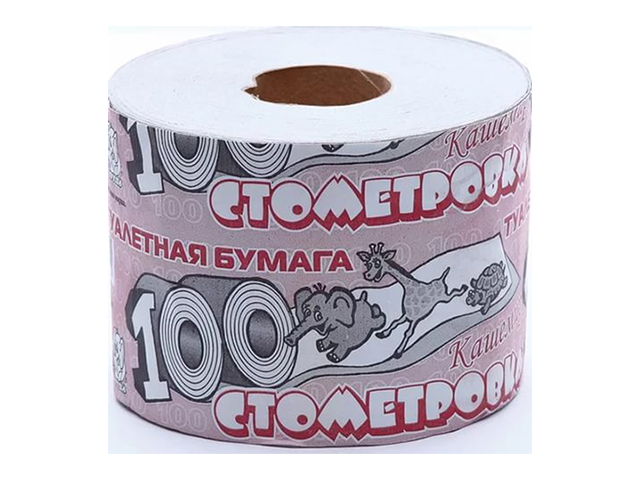 Бумага туалетная "Стометровка" 100м
