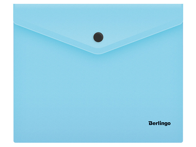 Папка-конверт на кнопке А5+ Berlingo "Instinct" 180 мкм, аквамарин