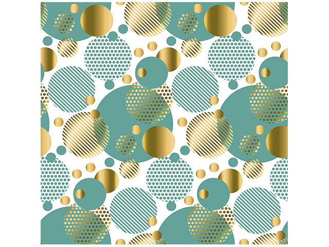 Бумага упаковочная "Абстрактные пузырьки" 70х100 см