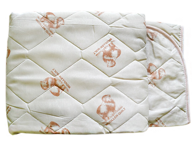 Одеяло "Овечья шерсть" стеганое, облегч. п/э 105х140 см. (плотность 150г/м2) детское