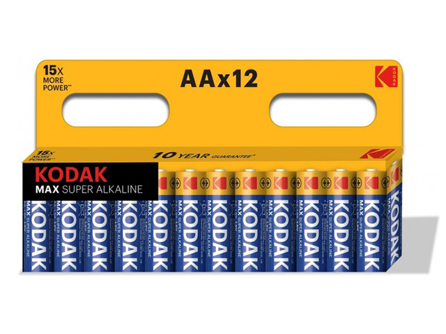 Батарейка щелочная (мизинчиковая) Kodak MAX SUPER LR03 (12 шт.) блистер