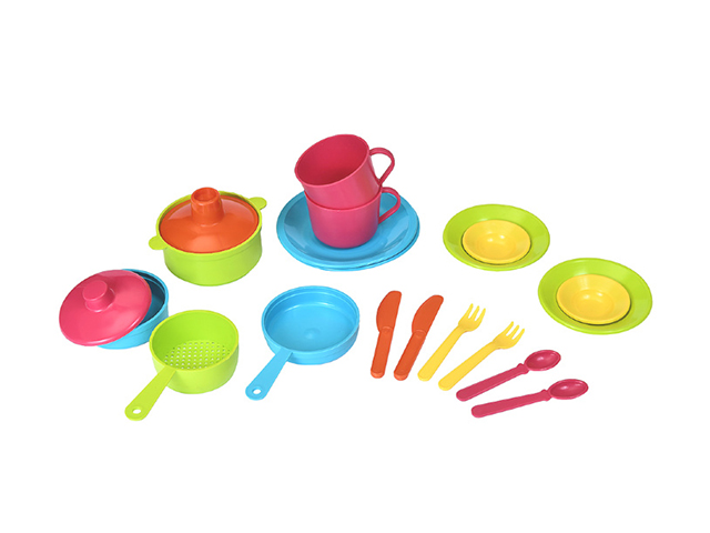 Игровой набор посуды "Каша у Маши", 20 предметов, пластмасса, в сетке