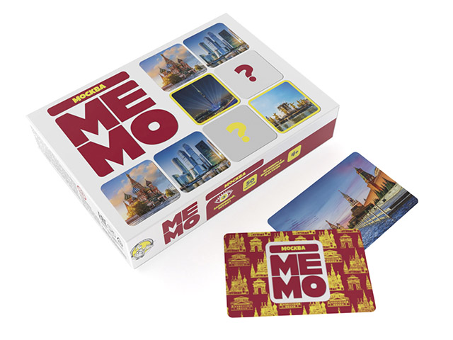 Игра развивающая "МЕМО. Москва", в коробке