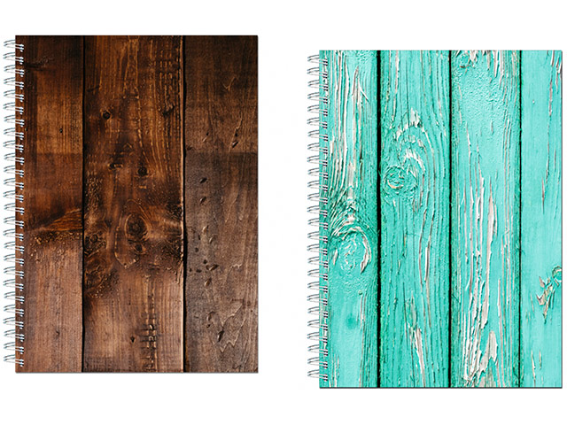 Блокнот А5 60 листов Полином "Sketchbook. Wooden" 100г/м2, офсет, твердая обложка, на гребне
