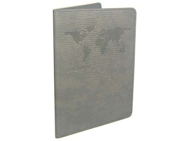 Обложка для паспорта Intelligent "Карта" к/зам, серый