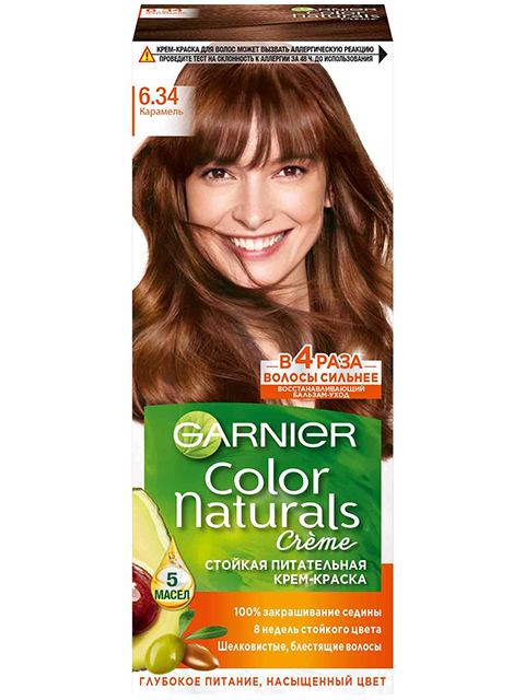 Крем-краска для волос Garnier Color Naturals №6.34 Карамель