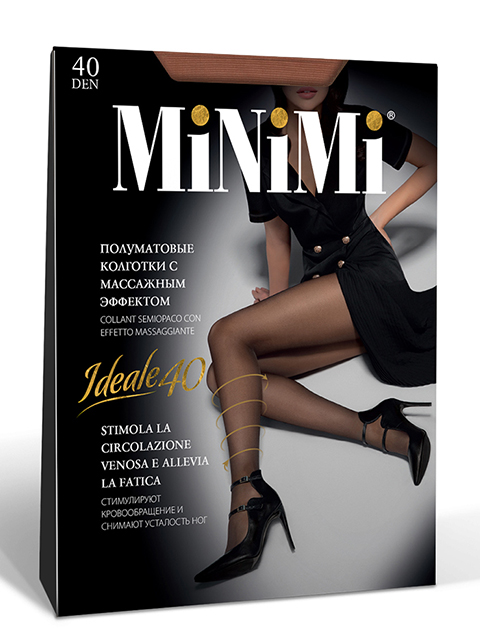 Колготки женские MiNiMi "IDEALE 40" Caramello 4-XL