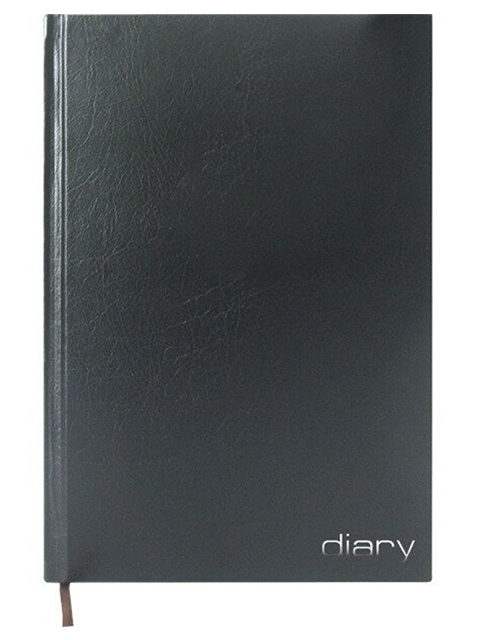 Ежедневник недатированный А5 160 листов Attomex "Diary" обл. бумвинил, черный