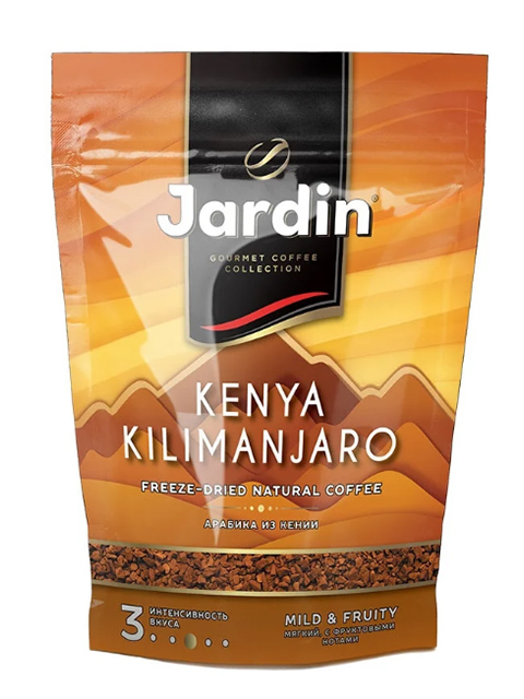 Кофе Jardin Kenya Kilimanjaro натуральный растворимый сублимированный 75г