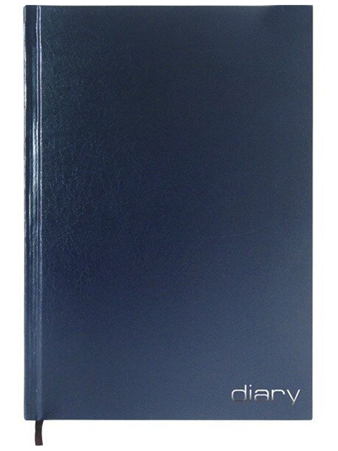 Ежедневник недатированный А5 160 листов Attomex "Diary" обл. бумвинил, синий