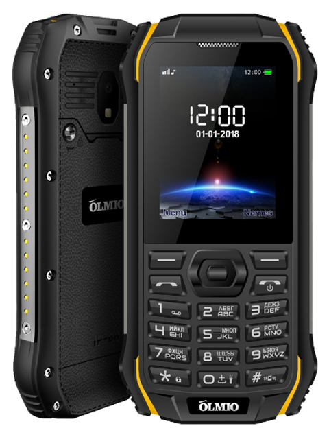 Мобильный телефон OLMIO X05 (черный-желтый)