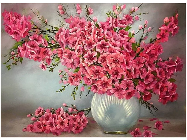 Живопись по номерам TUKZAR "Цветы в вазе" 40х50см