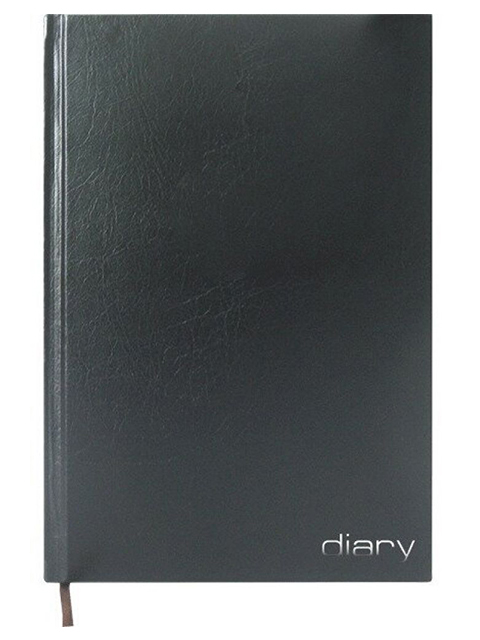 Ежедневник недатированный А6 160 листов Attomex "Diary" обл. бумвинил, черный
