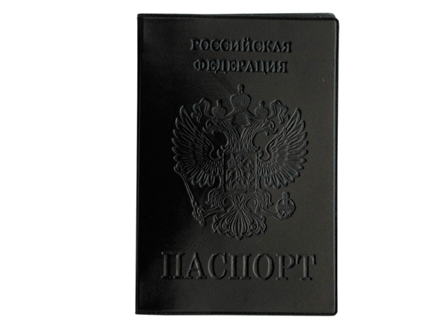 Обложка для паспорта Office Space "Герб" ПВХ, черный