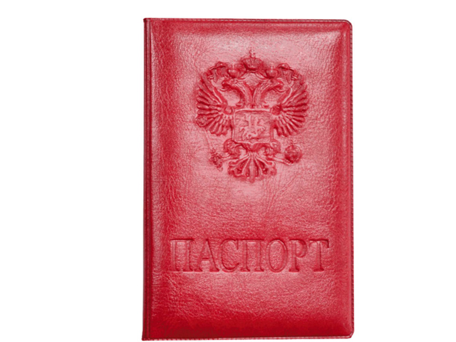 Обложка для паспорта Office Space ПВХ, мягкая, красная