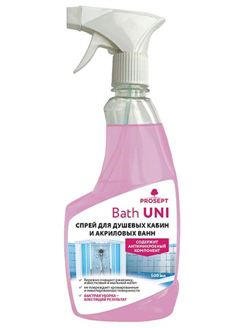 PROSEPT "Bath Uni" 500мл Средство для чистки сантехники универсальное, курок
