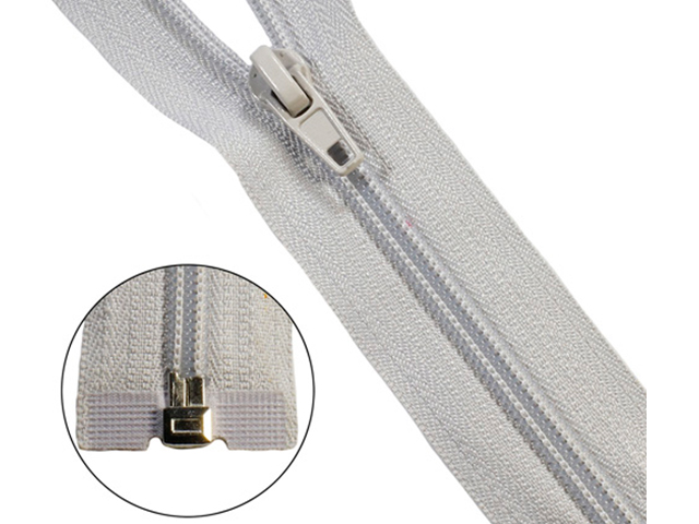 Молния "витая"  Т5-50 см №154 бледно серый