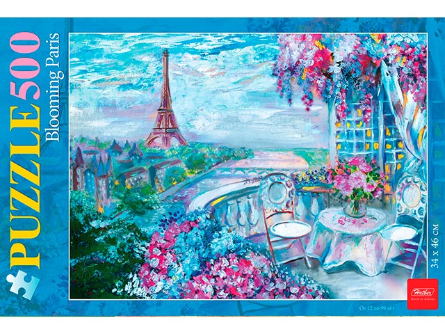 Пазлы 500 элементов 340х460 Хатбер "Цветущий Париж"
