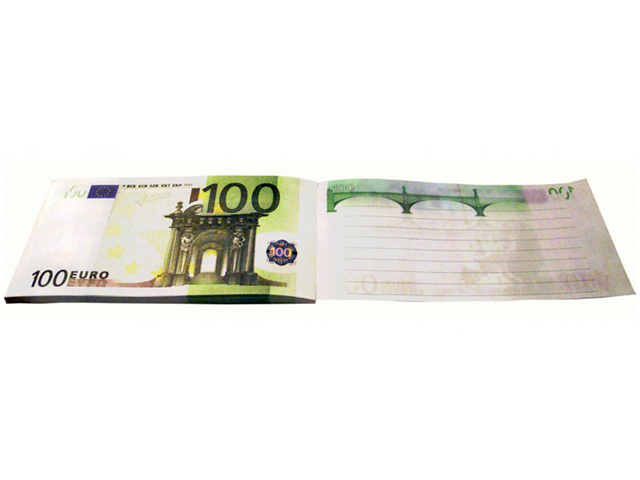 Блокнот "Купюры 100 Евро"