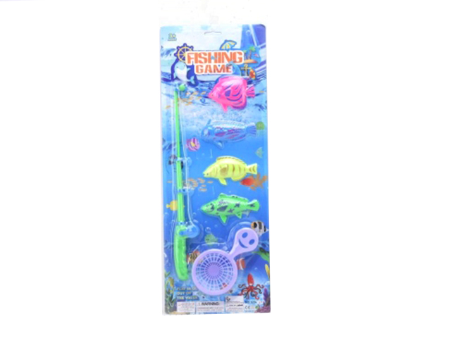 Игровой набор "Shantou. Рыбалка" в блистере (4 рыбки + удочка)