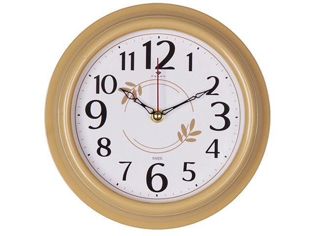 Часы настенные "Узор" корпус бежевый, круг d-21см, 2121-005 (10)
