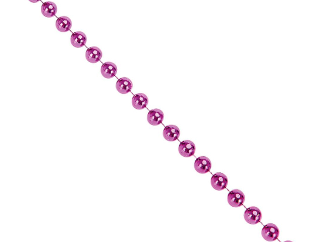 Елочное украшение Бусы длина 2,0 м, Шарики, фиолет